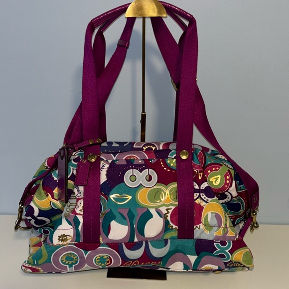 Y2K Coach Poppy Pop C Travel Weekender Bag - Picture 1 of 11